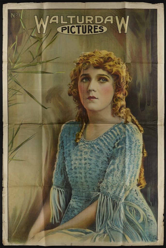 Mary Pickford Portrait Movie Poster donated to the Bill Douglas Museum at Exeter University