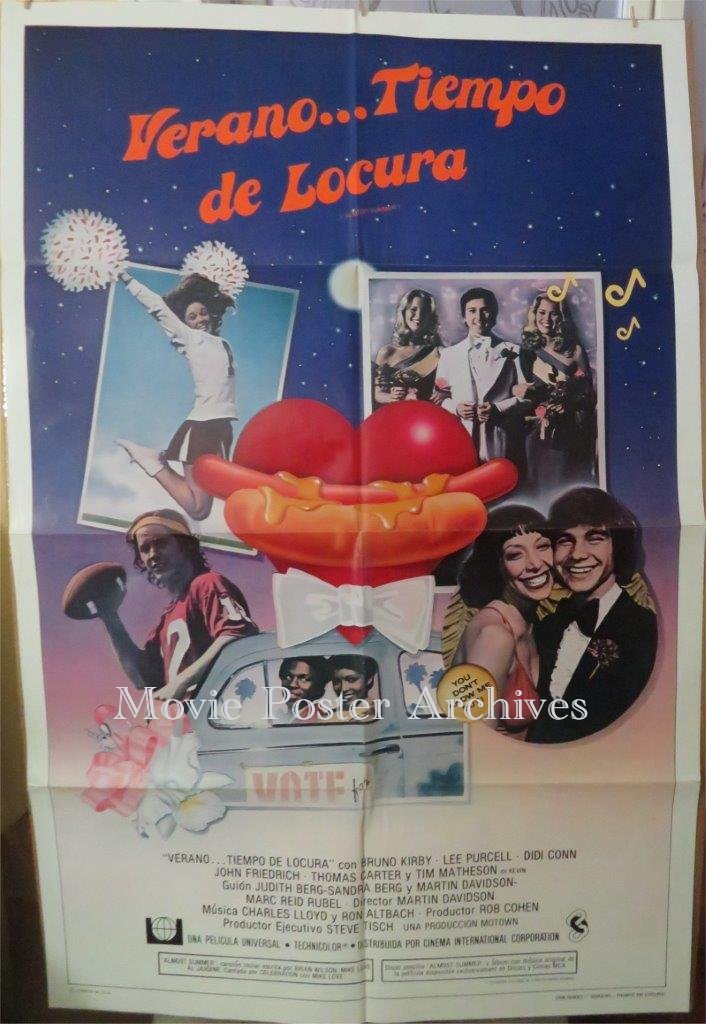 ALMOST SUMMER, 1978, movie poster, Bruno Kirby, Didi Conn