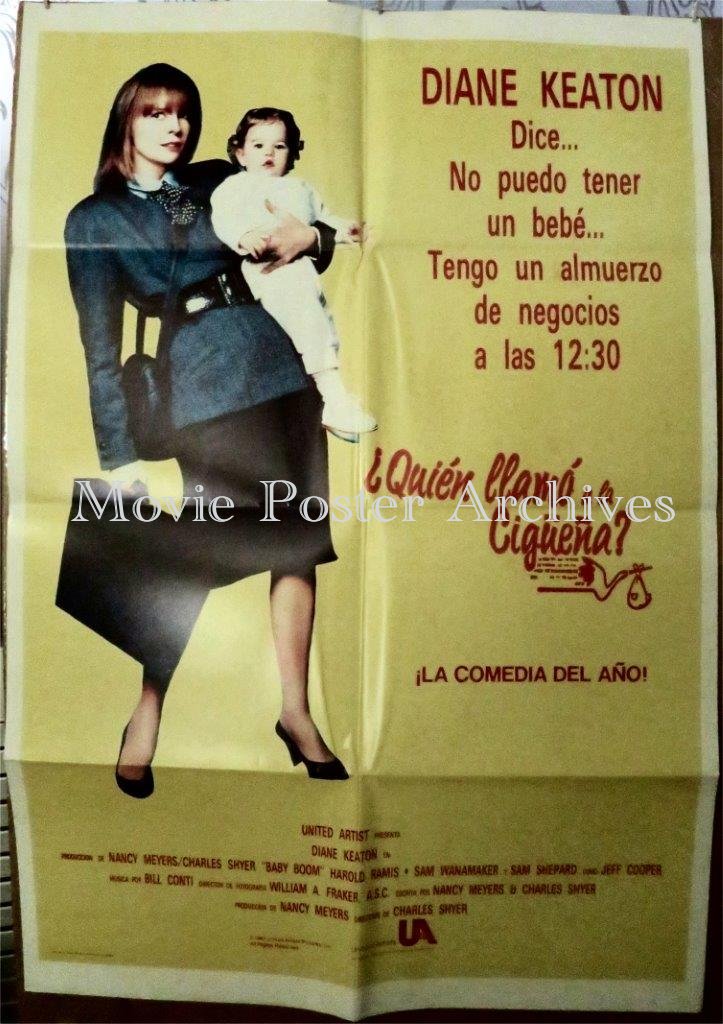 BABY BOOM, 1987, movie poster, Diane Keaton, Harold Ramis
