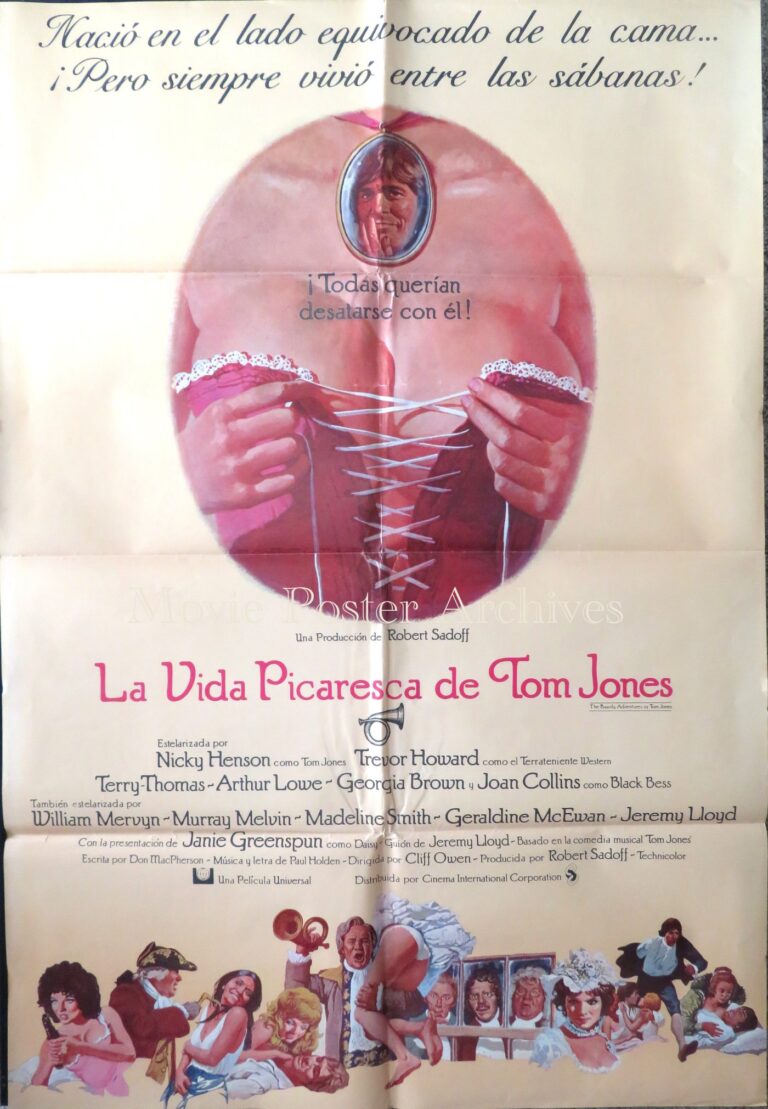BAWDY ADV OF TOM JONES, 1976, movie poster, Trevor Howard, Terry-Thomas