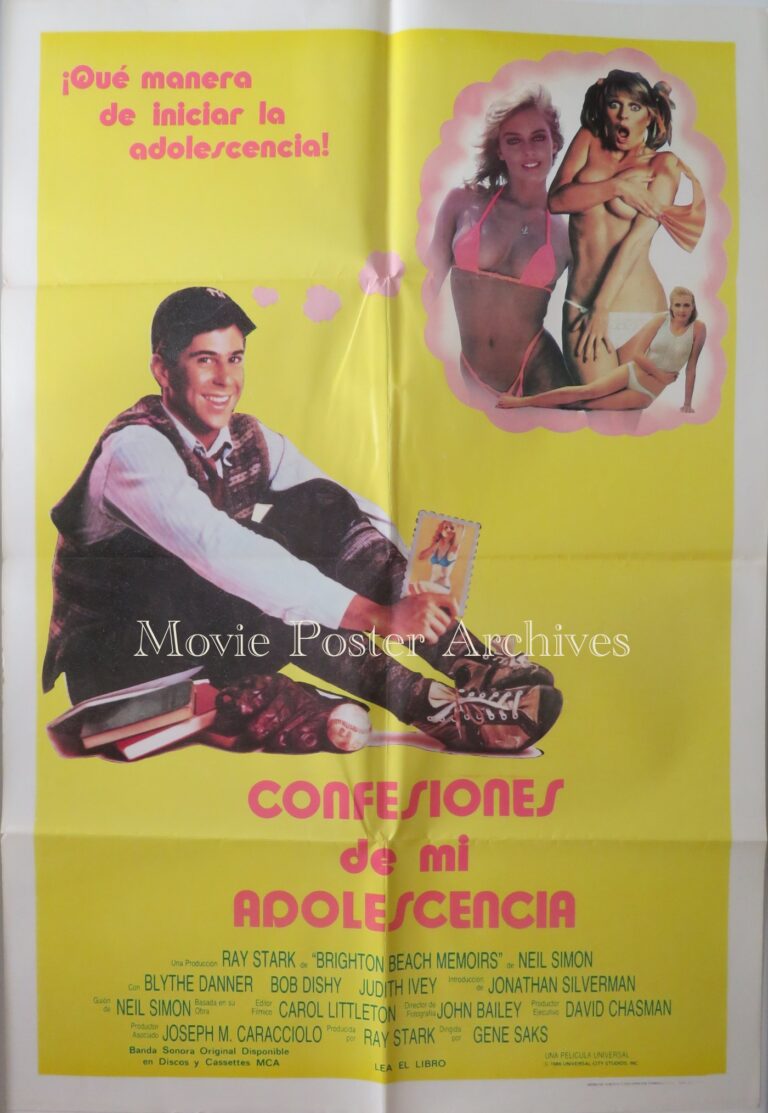 BRIGHTON BEACH MEMOIRS, 1986, movie poster, Blythe Danner, Jason Alexander