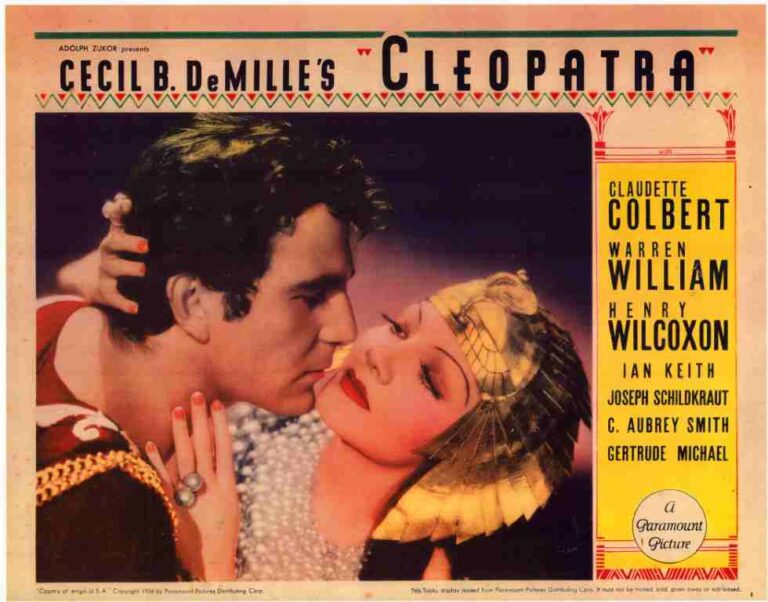 CLEOPATRA, 1934 11×14 REPRO Lobby Card (Title Card), Claudette Colbert