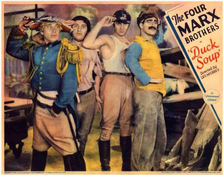 DUCK SOUP, 1933 11×14 REPRO Lobby Card #5, Chico Marx, Harpo Marx, Groucho Marx