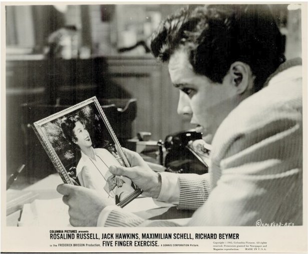 FIVE FINGER EXERCISE, 1962, movie stills, Rosalind Russell, Jack Hawkins