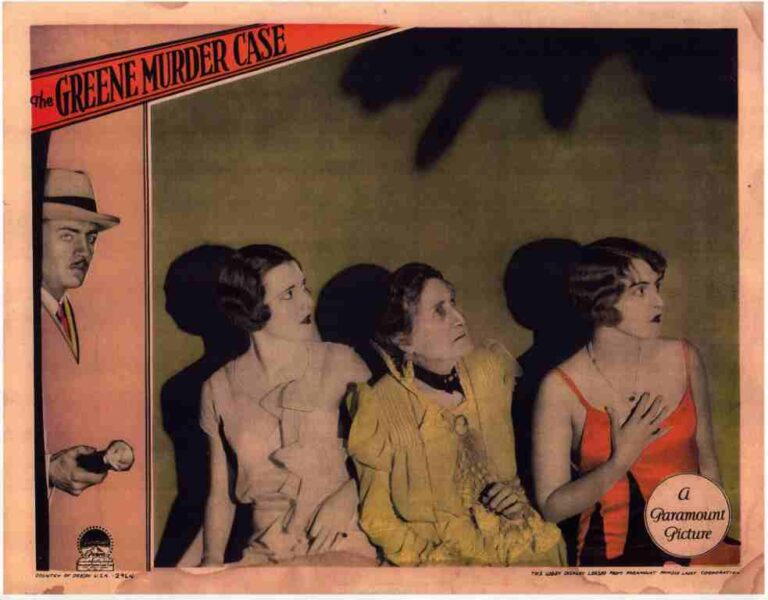 GREENE MURDER CASE, 1929 REPRO lobby card, William Powell, Florence Eldridge