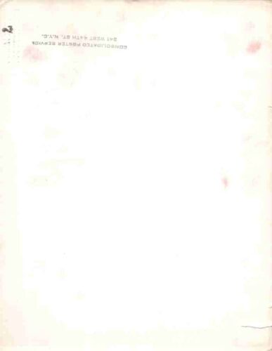Mostly blank, aged page with faint pink stains, a small '2' in the left margin, and a faint upside-down stamp near the top edge.