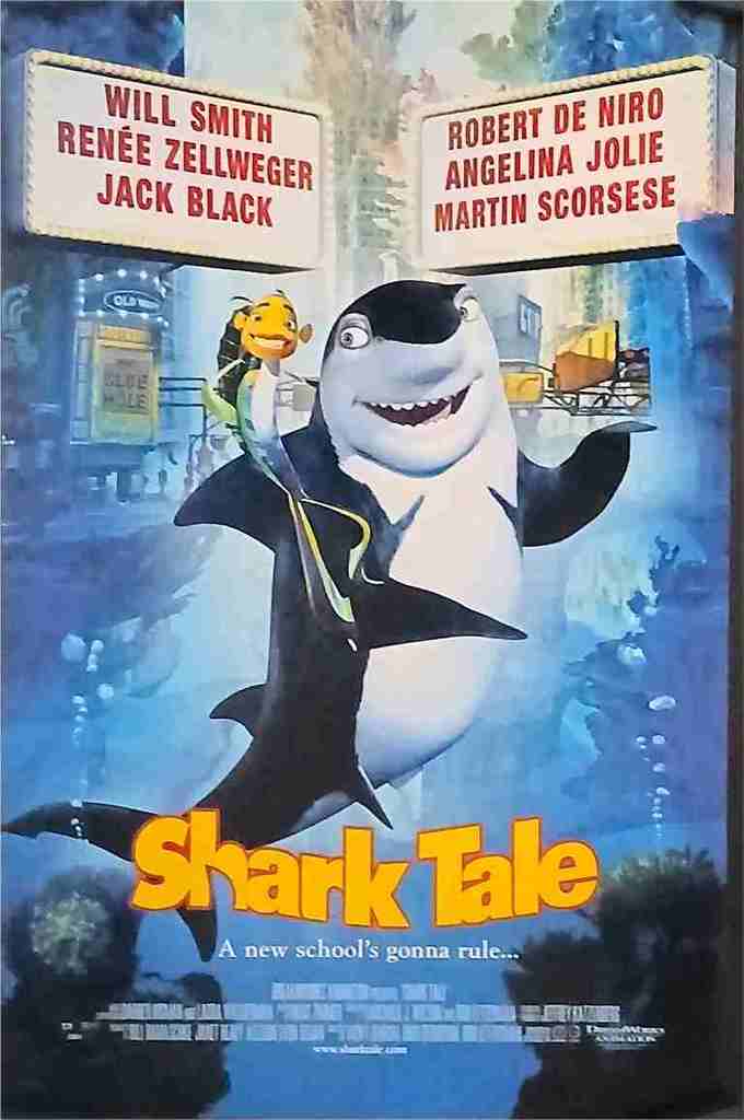 SHARK TALE, 2004, mini sheet, Dreamworks underwater animation, Will Smith