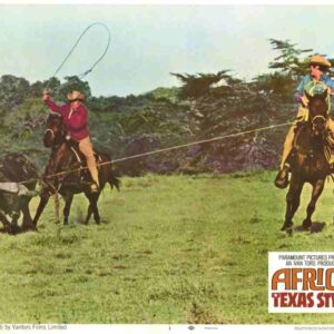 AFRICA - TEXAS STYLE, 1967, lobby card set, Hugh O'Brian, John Mills