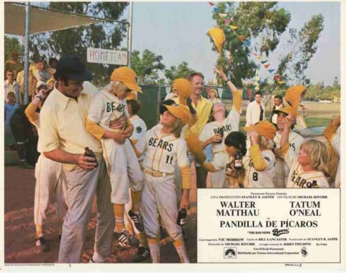 BAD NEWS BEARS, 1976, lobby card set, Walter Matthau, Tatum ONeal