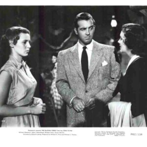 BLAZING FOREST, 1952, movie stills, John Payne, Agnes Moorehead
