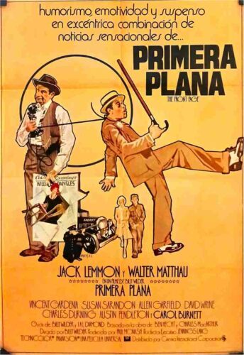 FRONT PAGE, 1975, movie poster, Jack Lemmon, Walter Matthau