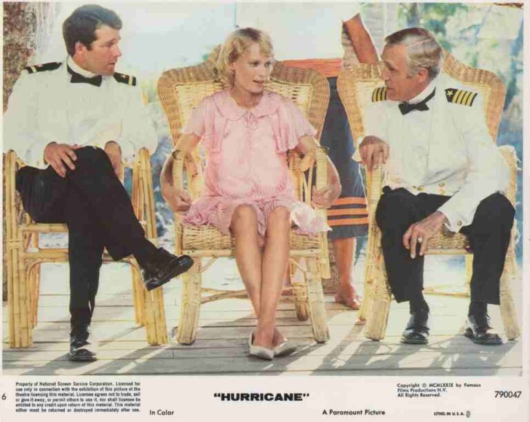 HURRICANE, 1979, mini lobby cards, Jason Robards Jr, Mia Farrow