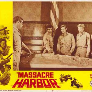 MASSACRE HARBOR, 1968, lobby card set, Christopher George, Claudine Longet