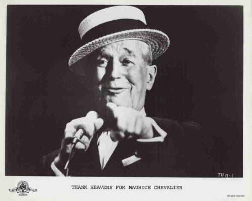 MAURICE CHEVALIER, celebrity photographs