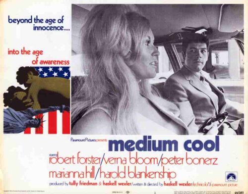 MEDIUM COOL, 1969, lobby card set, Robert Forster, Peter Boyle