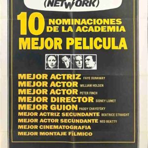 NETWORK, 1976, movie poster, William Holden, Faye Dunaway