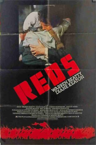REDS, 1981, movie poster, Warren Beatty, Jack Nicholson