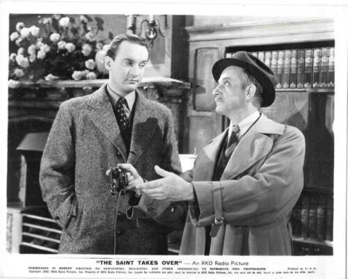 SAINT TAKES OVER, 1940, movie stills, George Sanders, Wendy Barrie