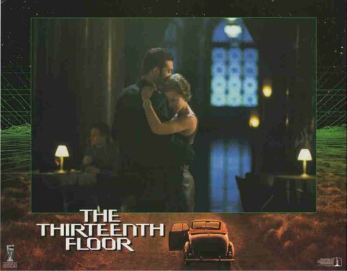THIRTEENTH FLOOR, 1999, lobby card set, Vincent D’Onofrio, Armin Mueller-Stahl
