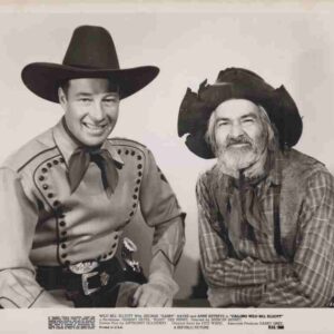 CALLING WILD BILL ELLIOTT, movie still set , DEALERS LOT, Bill Elliot, Gabby Hayes