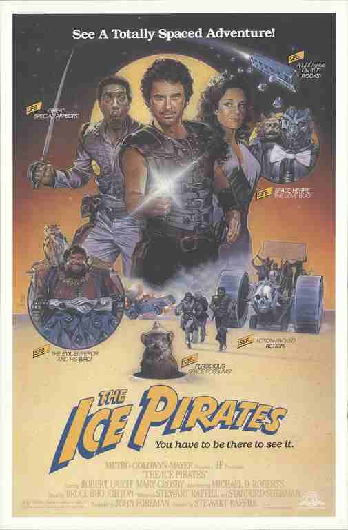 ICE PIRATES, 1984, movie poster, DEALERS LOT, Robert Urich, Mary Crosby