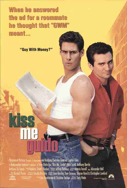 KISS ME GUIDO, 1997, movie posters, DEALERS LOT, Nick Scotti, Anthony Barrile
