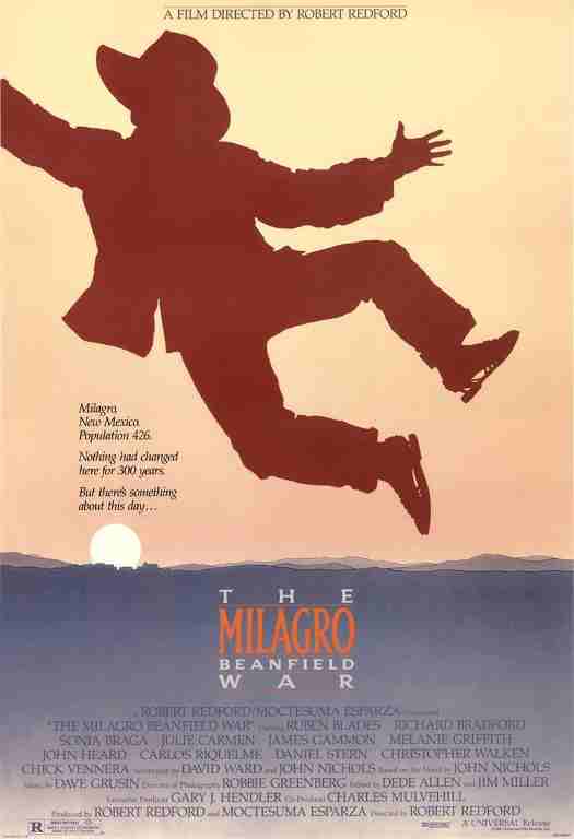 MILAGRO BEANFIELD WAR, 1988, movie poster, DEALERS LOT, Christopher Walken