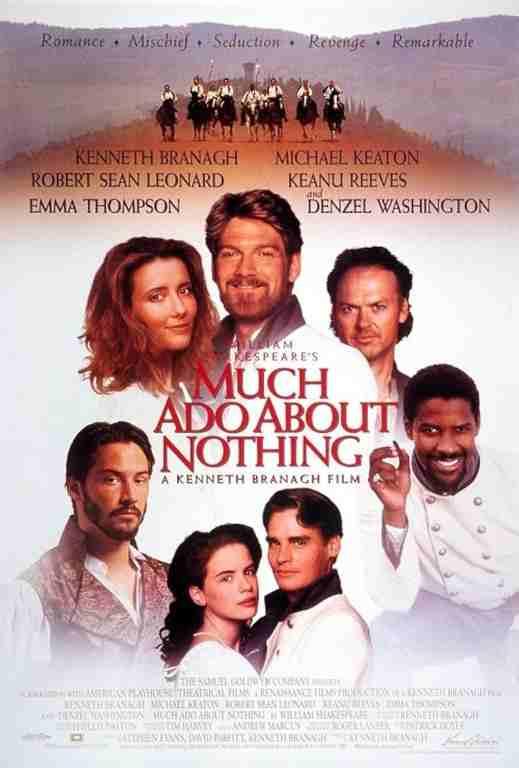 MUCH ADO ABOUT NOTHING, 1993, mini sheet, DEALERS LOT, Kenneth Branagh