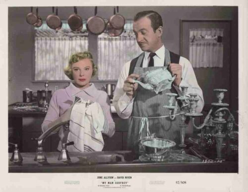 MY MAN GODFREY, 1957, movie stills, David Niven, June Allyson