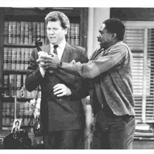 NIGHT COURT, 1984-1992, TV series still, Harry Anderson, Richard Moll