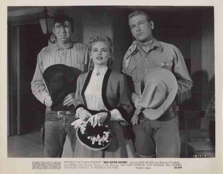 RED RIVER SHORE, 1953, movie stills, DEALERS LOT, Rex Allen, Slim Pickens