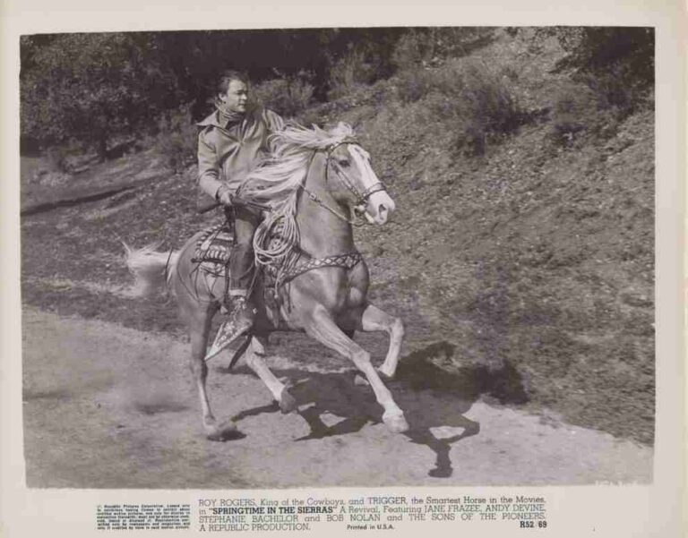 SPRINGTIME IN THE SIERRAS, 1947, movie stills, DEALERS LOT, Roy Rogers, Andy Devine