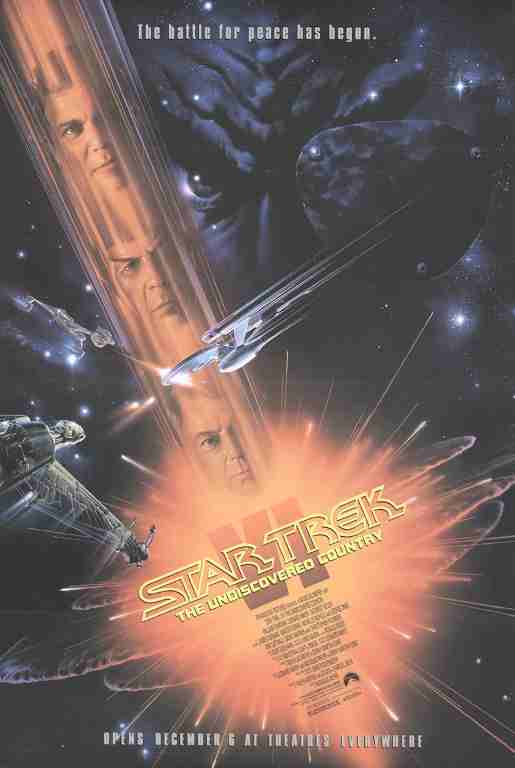 STAR TREK VI, 1991, movie posters, DEALERS LOT, William Shatner, Leonard Nimoy