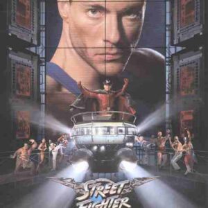 STREET FIGHTER, 1994, movie poster, DEALERS LOT, Jean-Claude Van Damme, Raul Julia