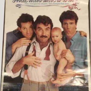 THREE MEN AND A BABY, 1987, mini sheet, DEALERS LOT, Tom Selleck, Steve Guttenberg