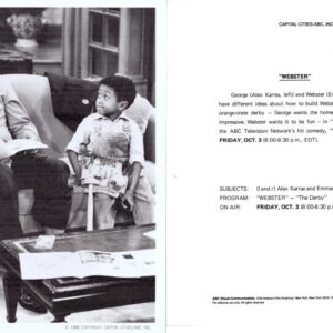 WEBSTER, TV still, Emmanuel Lewis, Alex Karras