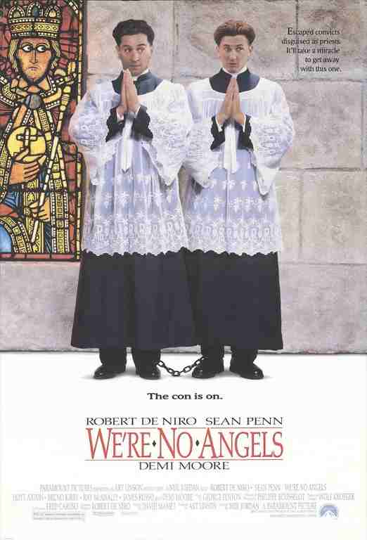 WERE NO ANGELS, 1989, movie poster, DEALERS LOT, Robert De Niro, Sean Penn
