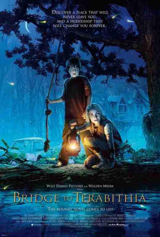 BRIDGE TO TERABITHIA, 2007, movie poster, DEALERS LOT, Disney, Josh Hutcherson