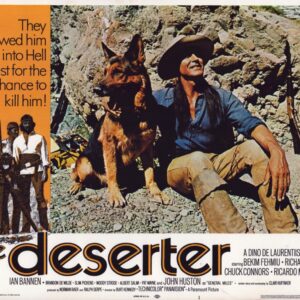 DESERTER, 1971, lobby card set, DEALERS LOT, Chuck Connors, Ricardo Montalban