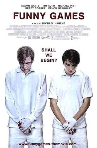 FUNNY GAMES – B, 2007, movie posters, DEALERS LOT, white style, Naomi Watts, Tim Roth