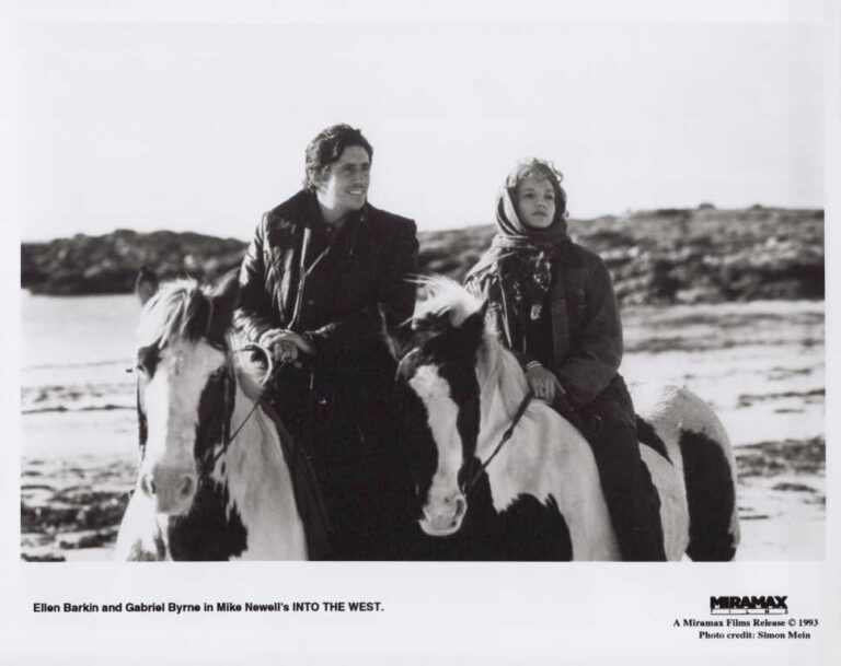INTO THE WEST, 1993, movie stills, DEALERS LOT, Gabriel Byrne, Ellen Barkin