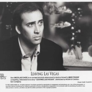 LEAVING LAS VEGAS, 1995, movie stills, DEALERS LOT, Nicolas Cage, Elisabeth Shue