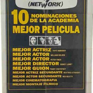 NETWORK, 1977, movie poster, DEALERS LOT, William Holden, Faye Dunaway