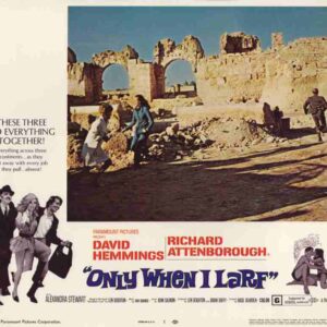 ONLY WHEN I LARF, 1969, lobby card set, DEALERS LOT, Richard Attenborough