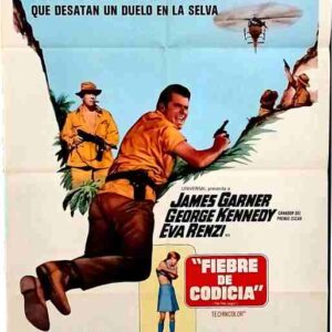PINK JUNGLE, 1968, movie poster, James Garner, George Kennedy