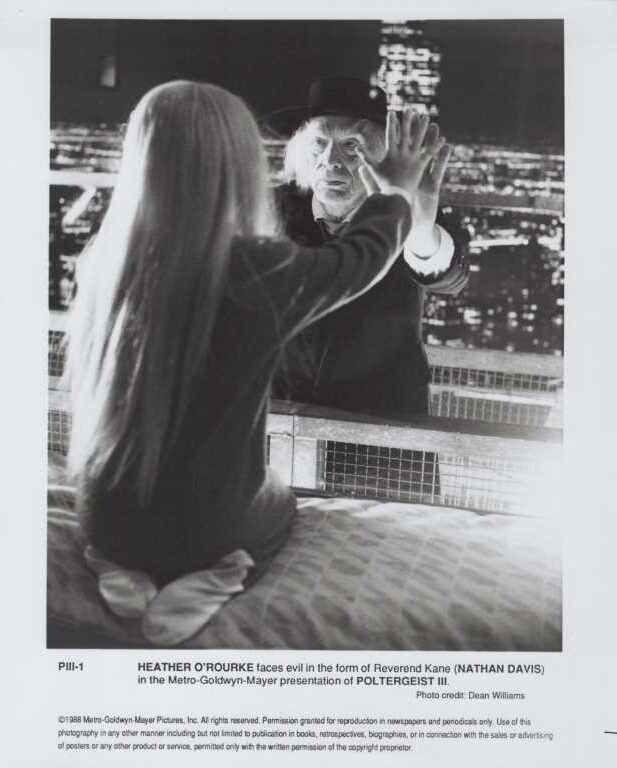POLTERGEIST III, 1988, movie stills, DEALERS LOT, Tom Skerritt