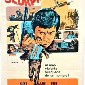 SCORPIO, 1973, movie poster, DEALERS LOT, Burt Lancaster