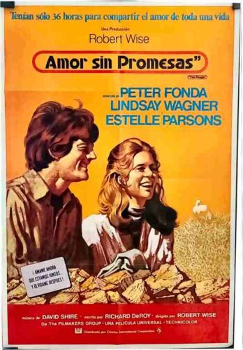 TWO PEOPLE, 1973, movie poster, DEALERS LOT, Peter Fonda, Lindsay Wagner