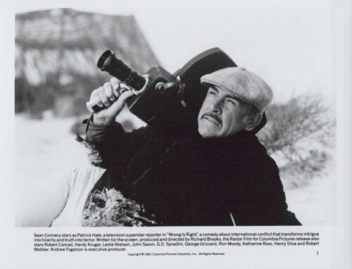 WRONG IS RIGHT, 1982, movie stills, DEALERS LOT, Sean Connery, Katharine Ross