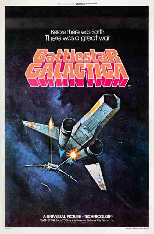 BATTLESTAR GALACTICA, 1978, Lorne Green, Richard Hatch, REPRINT
